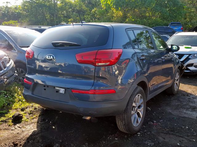 KNDPB3AC9E7566496 - 2014 KIA SPORTAGE B GRAY photo 4