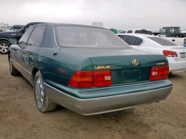 JT8BH28F1V0084566 - 1997 LEXUS LS 400 GREEN photo 3