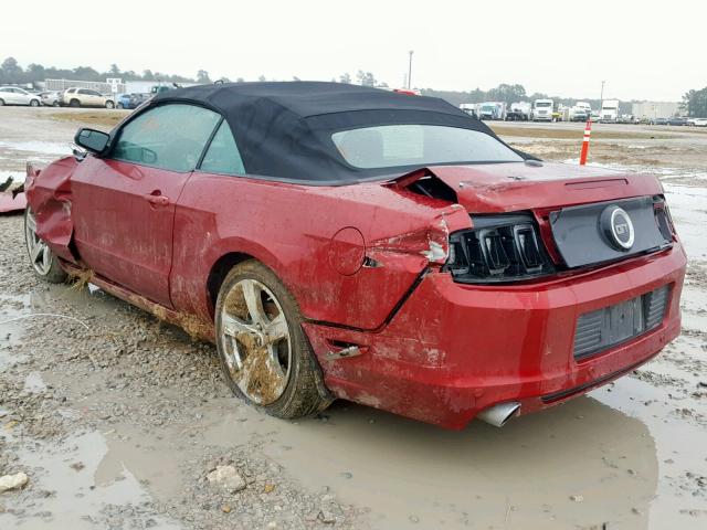 1ZVBP8FF4E5212387 - 2014 FORD MUSTANG GT RED photo 3