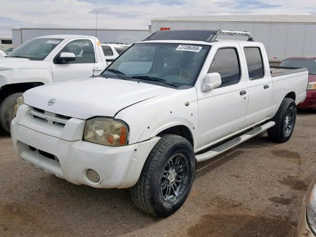 1N6ED29X72C374013 - 2002 NISSAN FRONTIER C WHITE photo 2