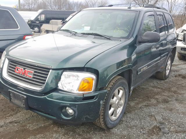 1GKDT13S152107229 - 2005 GMC ENVOY GREEN photo 2