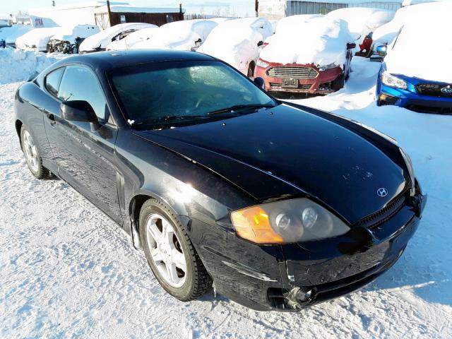 KMHHM65D34U115711 - 2004 HYUNDAI TIBURON BLACK photo 1