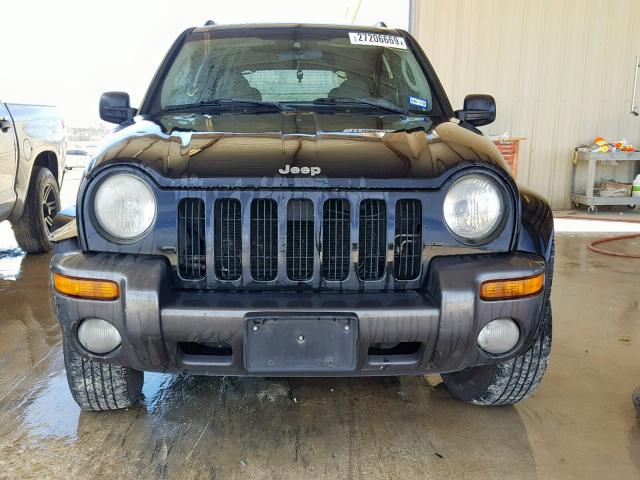 1J4GL48K44W278240 - 2004 JEEP LIBERTY SP BLACK photo 9