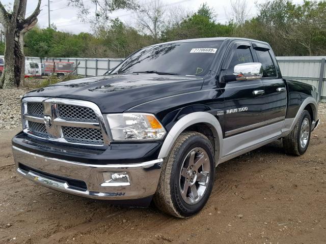 1C6RD6JT8CS224088 - 2012 DODGE RAM 1500 L BLACK photo 2