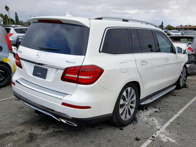 4JGDF6EE0JB166964 - 2018 MERCEDES-BENZ GLS 450 4M WHITE photo 4