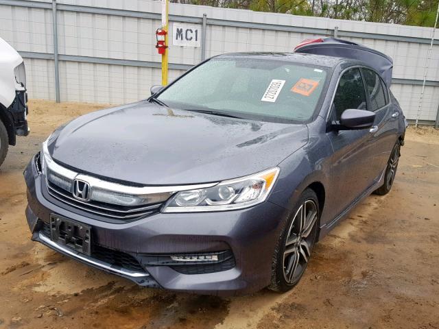 1HGCR2F54HA104113 - 2017 HONDA ACCORD SPO SILVER photo 2