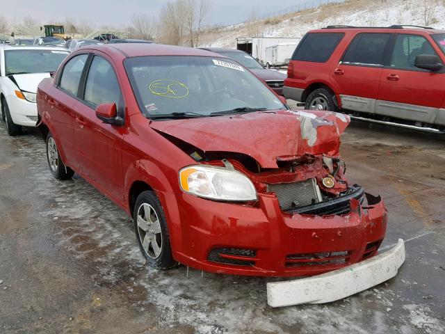 KL1TD5DE5AB062544 - 2010 CHEVROLET AVEO LS RED photo 1