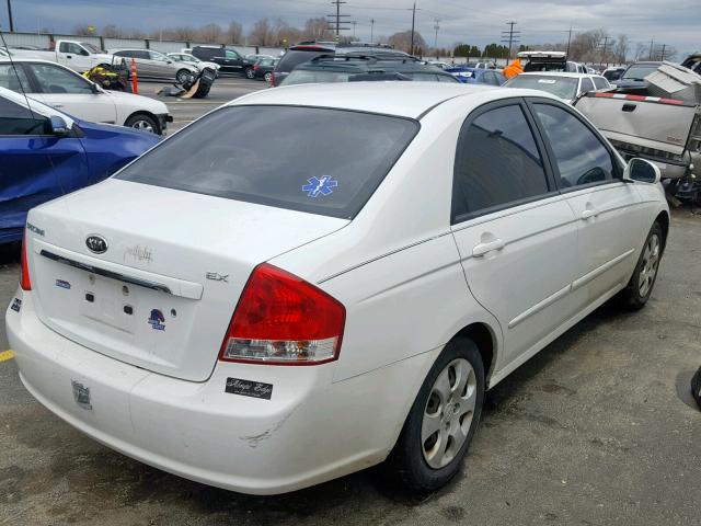 KNAFE121885546161 - 2008 KIA SPECTRA EX WHITE photo 4