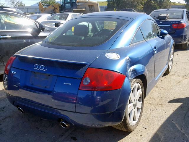 TRUWT28N931000340 - 2003 AUDI TT QUATTRO BLUE photo 4