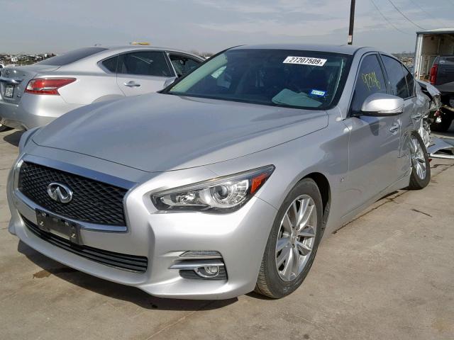 JN1BV7AP5FM332809 - 2015 INFINITI Q50 BASE SILVER photo 2