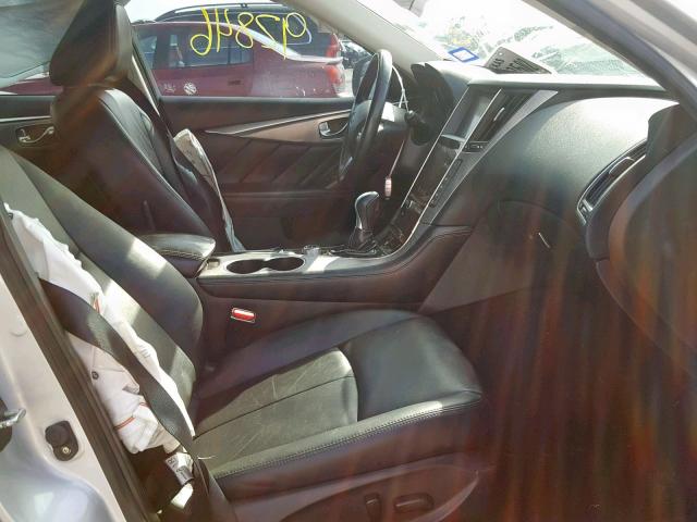 JN1BV7AP5FM332809 - 2015 INFINITI Q50 BASE SILVER photo 5