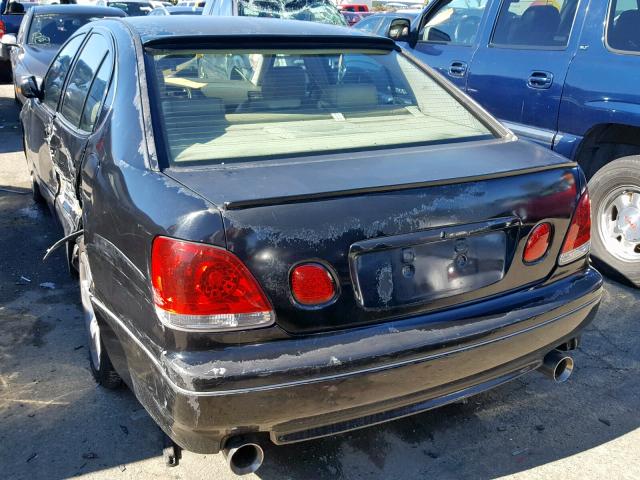 JT8BH68X9W0010748 - 1998 LEXUS GS 400 BLACK photo 3