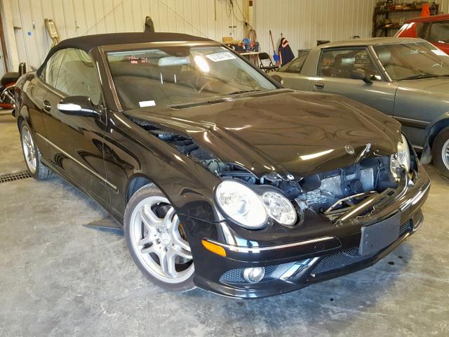 WDBTK72G38T097066 - 2008 MERCEDES-BENZ CLK 550 BLACK photo 1