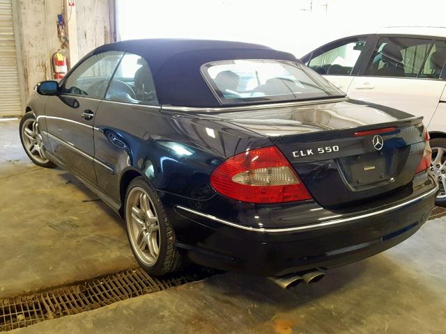 WDBTK72G38T097066 - 2008 MERCEDES-BENZ CLK 550 BLACK photo 3