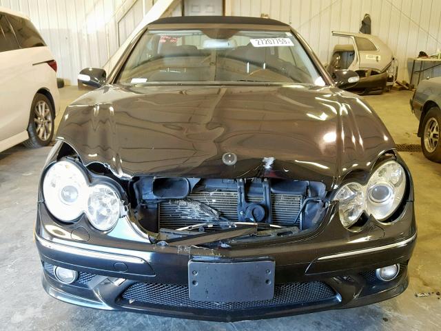 WDBTK72G38T097066 - 2008 MERCEDES-BENZ CLK 550 BLACK photo 9