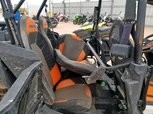 3NSVFE928JF935564 - 2018 POLARIS RZR XP 4 T ORANGE photo 6