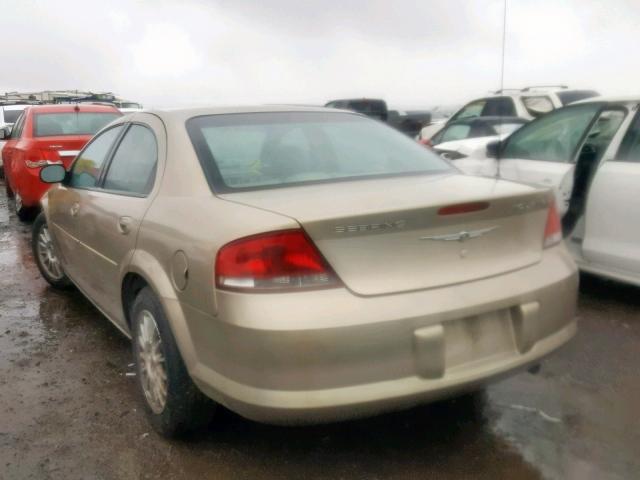 1C3AL56R44N412112 - 2004 CHRYSLER SEBRING LX TAN photo 3