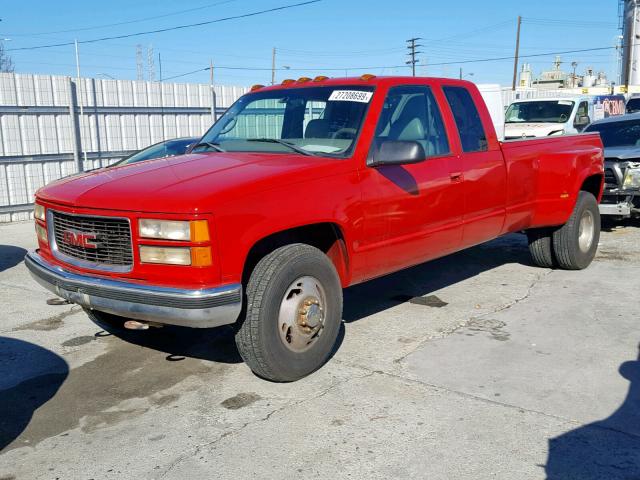 1GTHC39J9WF014217 - 1998 GMC SIERRA C35 RED photo 2