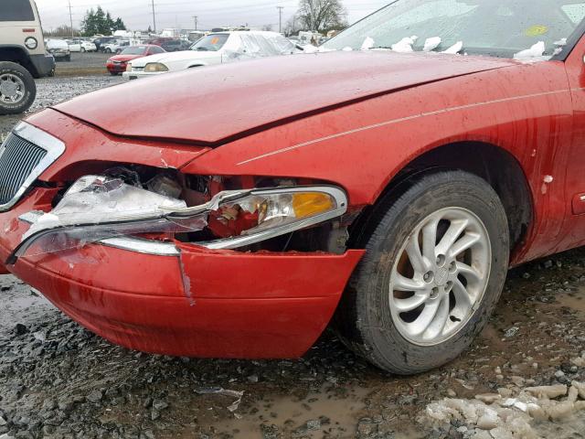 1LNFM91V5WY624962 - 1998 LINCOLN MARK VIII RED photo 9