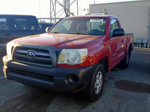 5TENX4CN6AZ742758 - 2010 TOYOTA TACOMA RED photo 2