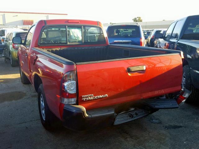 5TENX4CN6AZ742758 - 2010 TOYOTA TACOMA RED photo 3