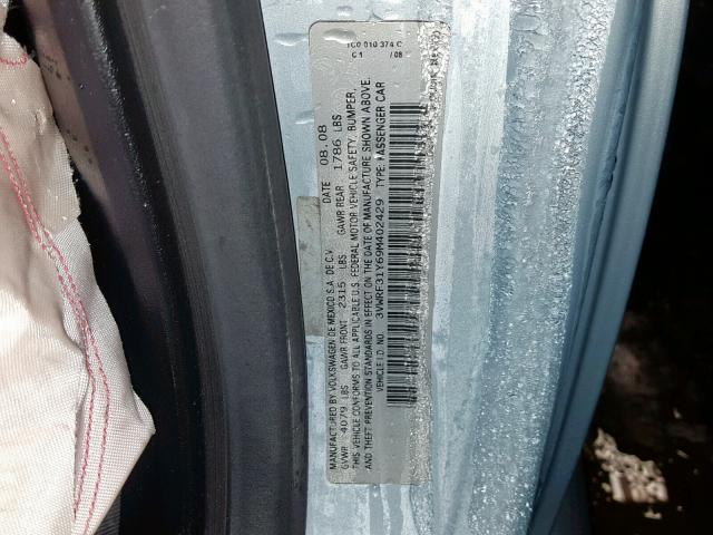 3VWRF31Y69M402429 - 2009 VOLKSWAGEN NEW BEETLE Mavi foto 10