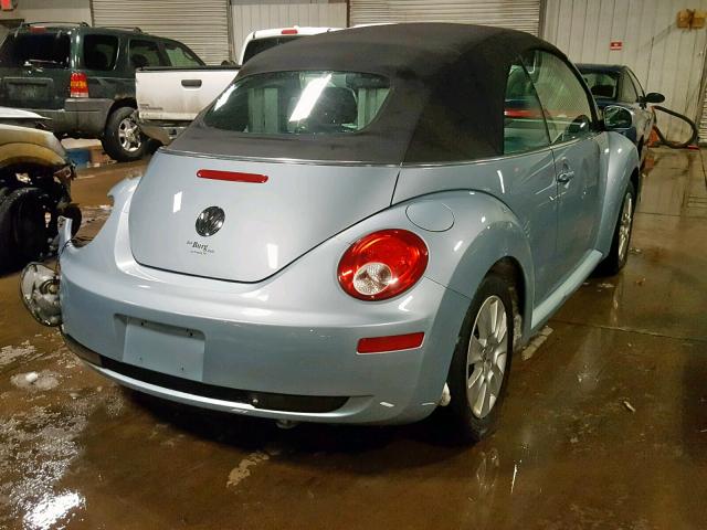 3VWRF31Y69M402429 - 2009 VOLKSWAGEN NEW BEETLE Mavi foto 4