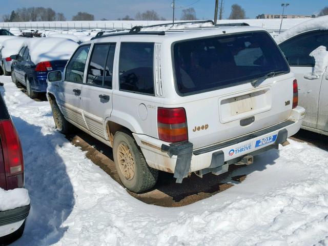 1J4GZ78Y8SC602051 - 1995 JEEP GRAND CHER WHITE photo 3