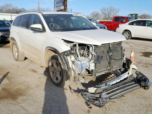 5TDDZRFH6HS377546 - 2017 TOYOTA HIGHLANDER WHITE photo 1