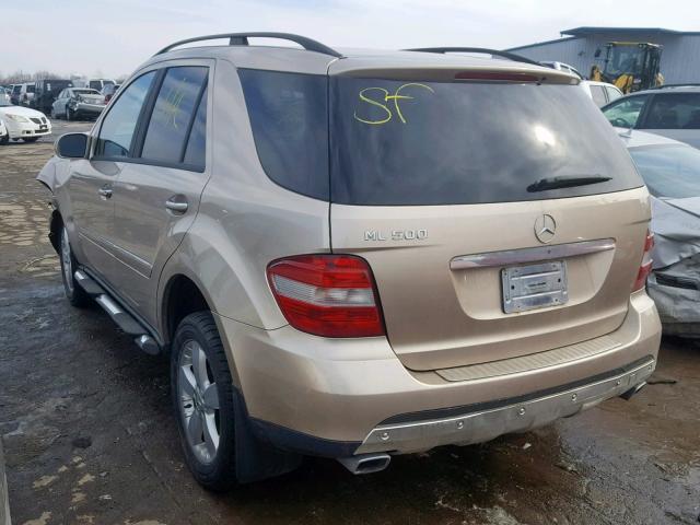 4JGBB75E66A013690 - 2006 MERCEDES-BENZ ML 500 TAN photo 3