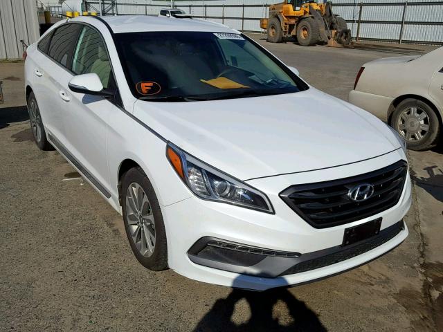 5NPE34AF1GH330864 - 2016 HYUNDAI SONATA SPO WHITE photo 1