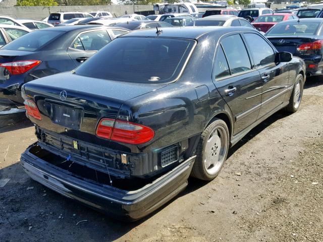 WDBJF65J51B333029 - 2001 MERCEDES-BENZ E 320 BLACK photo 4