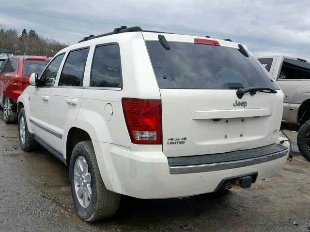 1J8HR58N78C162166 - 2008 JEEP GRAND CHER WHITE photo 3