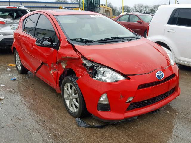 JTDKDTB37C1020430 - 2012 TOYOTA PRIUS C RED photo 1