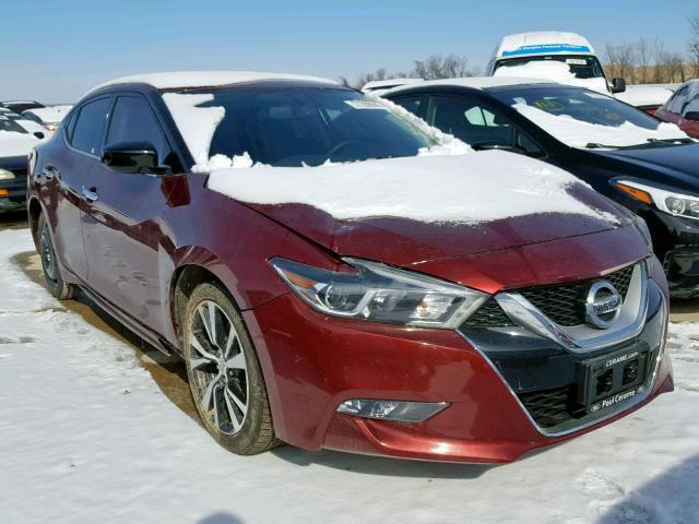 1N4AA6AP5HC371557 - 2017 NISSAN MAXIMA 3.5 BURGUNDY photo 1