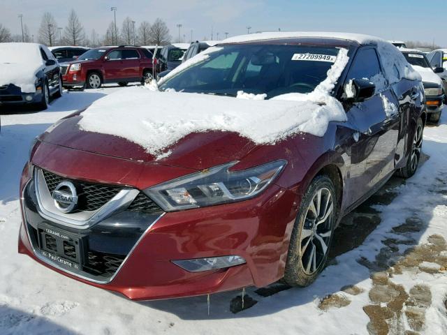 1N4AA6AP5HC371557 - 2017 NISSAN MAXIMA 3.5 BURGUNDY photo 2