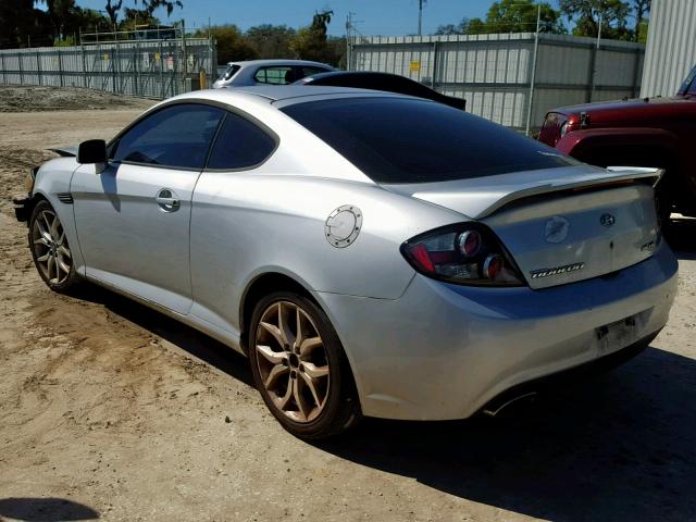 KMHHN66F97U241685 - 2007 HYUNDAI TIBURON GT SILVER photo 3