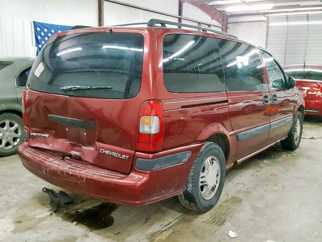 1GNDX03E82D100581 - 2002 CHEVROLET VENTURE MAROON photo 4