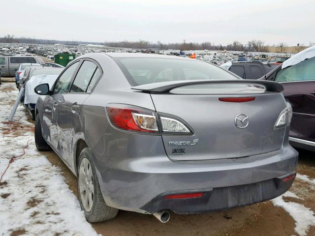 JM1BL1SF1A1161010 - 2010 MAZDA 3 I GRAY photo 3