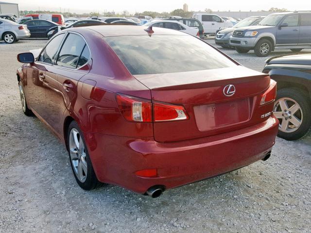 JTHBF5C21C5169712 - 2012 LEXUS IS 250 RED photo 3