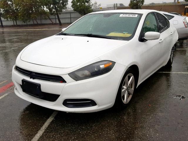 1C3CDFBB7GD767208 - 2016 DODGE DART SXT WHITE photo 2