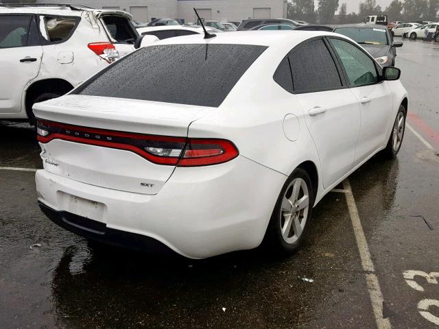 1C3CDFBB7GD767208 - 2016 DODGE DART SXT WHITE photo 4