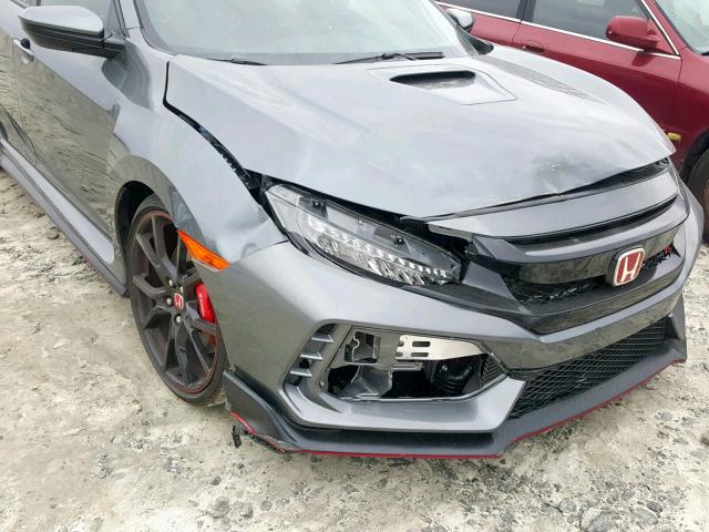 SHHFK8G79HU200859 - 2017 HONDA CIVIC TYPE GRAY photo 9