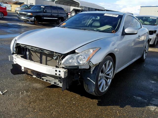 JNKCV64E88M102415 - 2008 INFINITI G37 BASE SILVER photo 2