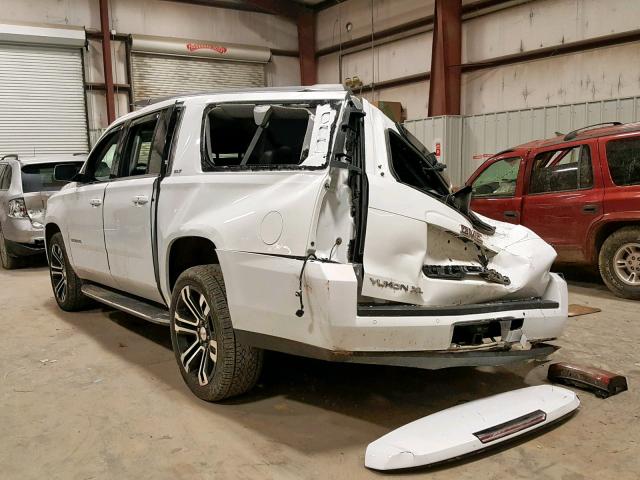 1GKS2GKC3HR150134 - 2017 GMC YUKON XL K WHITE photo 3