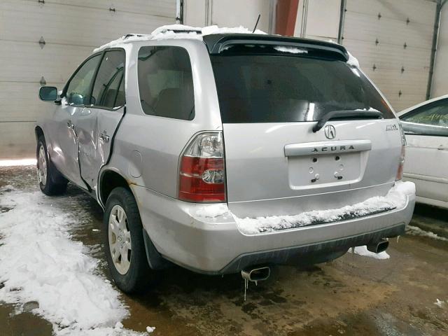 2HNYD18654H515271 - 2004 ACURA MDX TOURIN SILVER photo 3