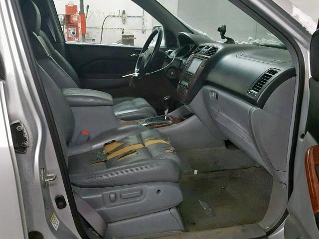 2HNYD18654H515271 - 2004 ACURA MDX TOURIN SILVER photo 5