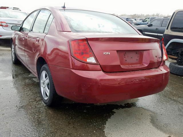 1G8AJ55F96Z190682 - 2006 SATURN ION LEVEL BURGUNDY photo 3