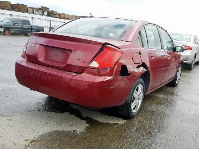 1G8AJ55F96Z190682 - 2006 SATURN ION LEVEL BURGUNDY photo 4