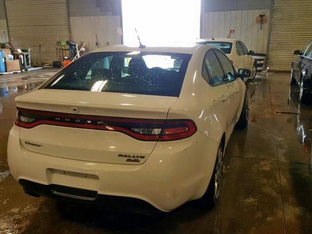 1C3CDFBB8ED677076 - 2014 DODGE DART SXT WHITE photo 4